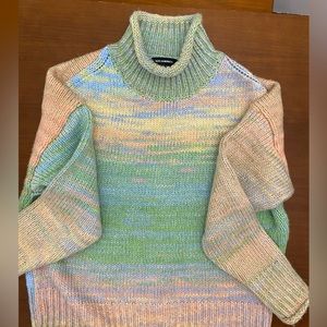 525 AMERICA Space Dyed Mock Neck Sweater